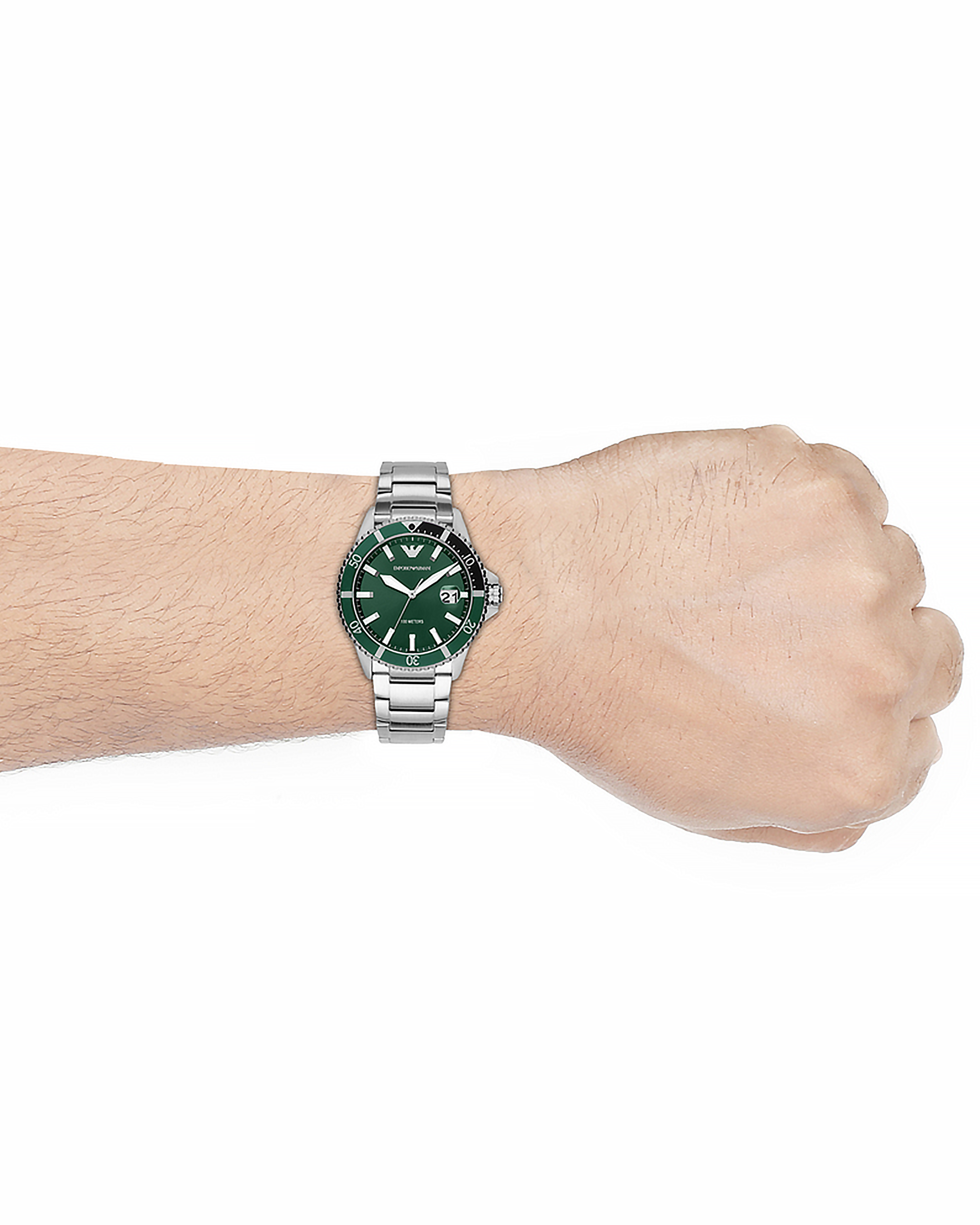 Emporio Armani Green Dial Men's Watch - AR11338